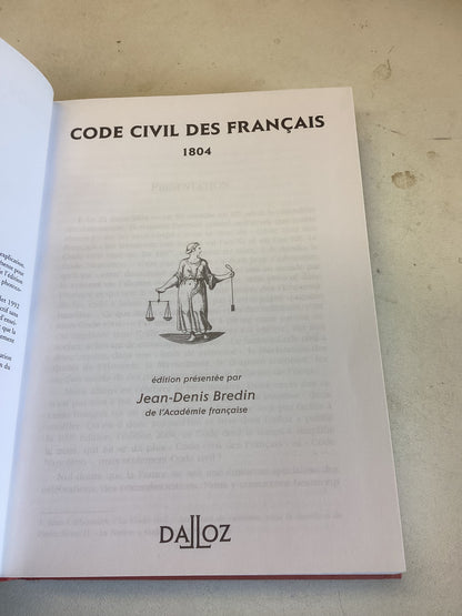 Code Civil Des Francais Bicentenaire 1804 2004