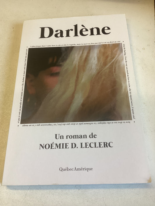 Darlene Un Roman De Noemie D Leclerc