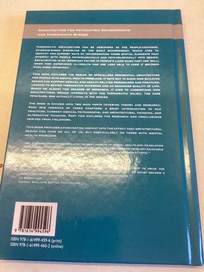 Architecture For Psychiatric Environments and Therapeutic Spaces Evangelia Chrysikou