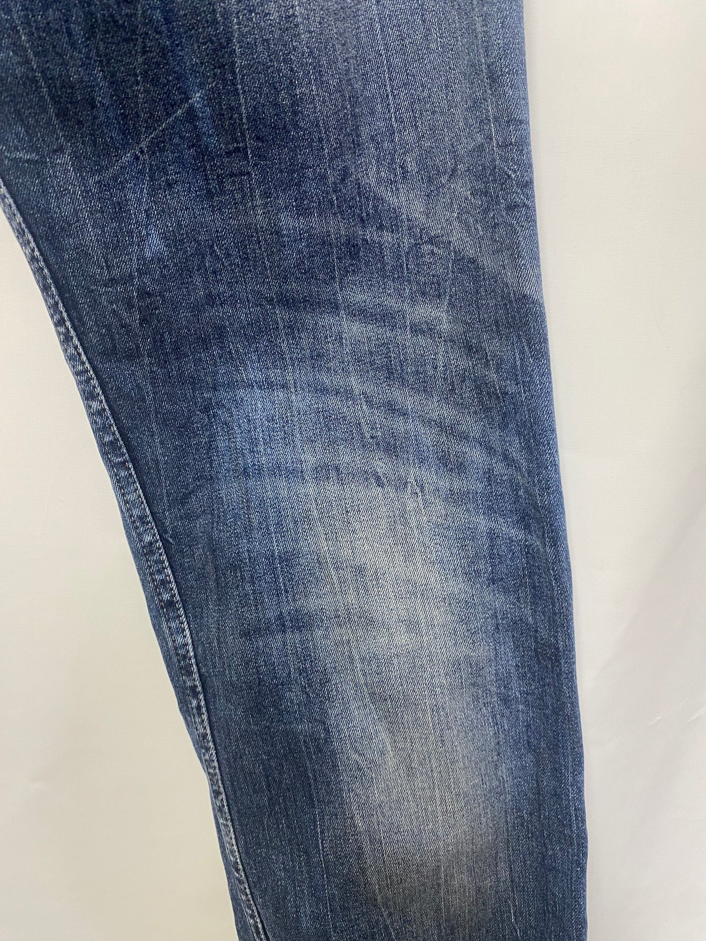 Replay Jeans Maestro Denim Blue Ripped Tartan W36