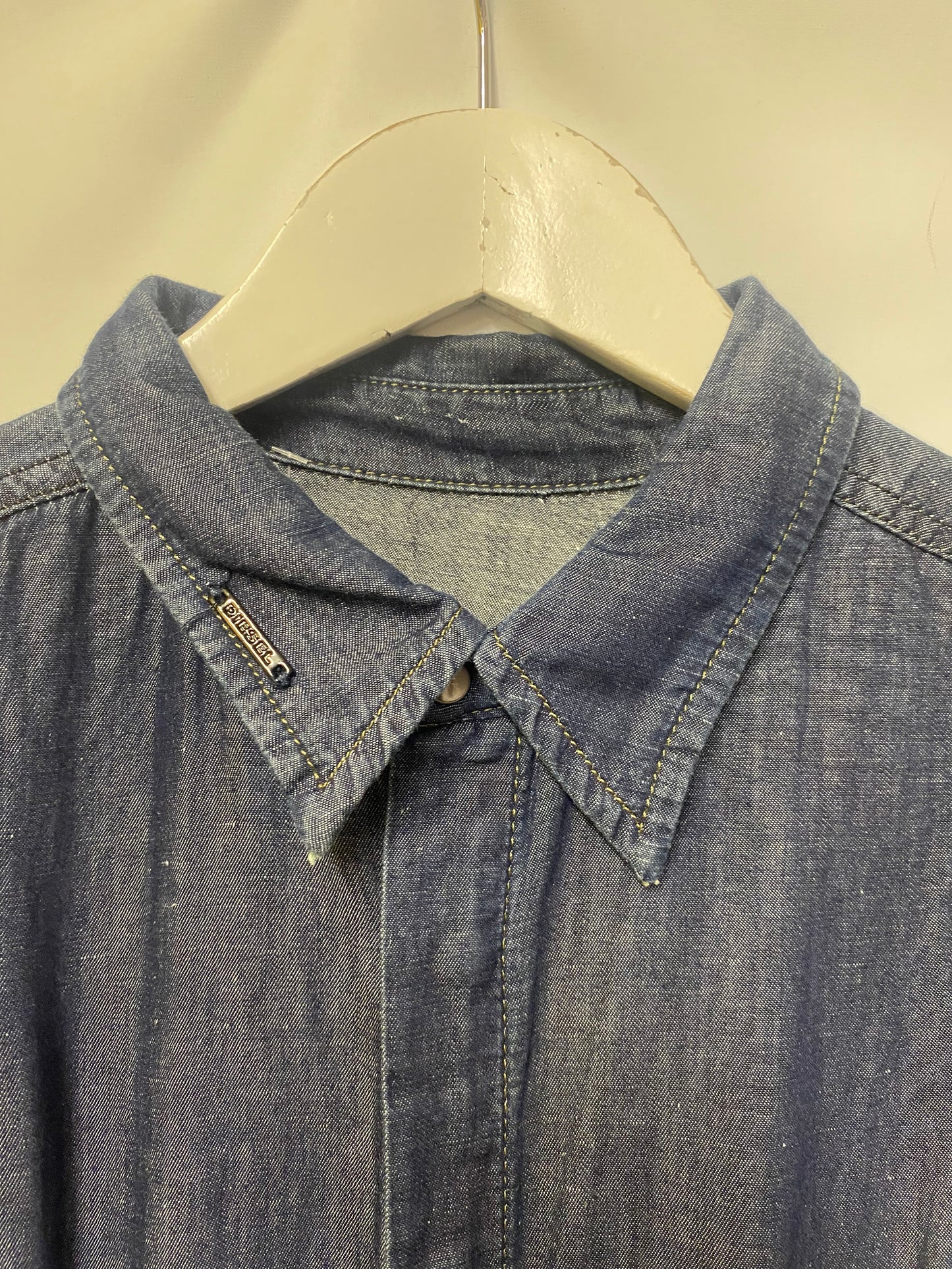 Diesel Blue Denim Shirt Dress Small