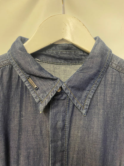 Diesel Blue Denim Shirt Dress Small