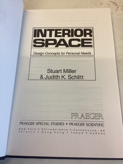 Interior Space Design Concepts for Personal Needs Stuart Miller & Judith K Schlitt