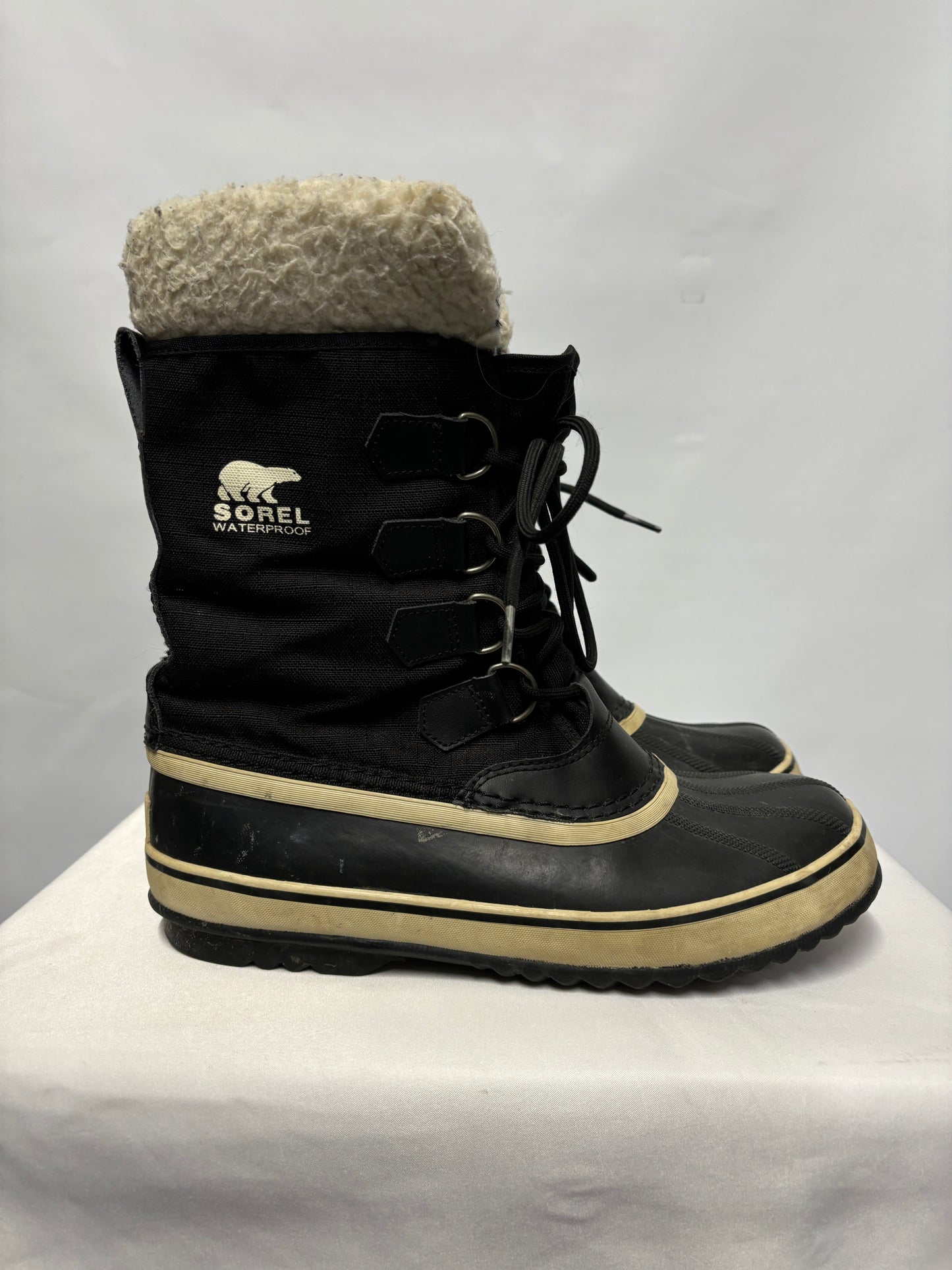 Sorel Black Waterproof Winter Duck Boots 7.5