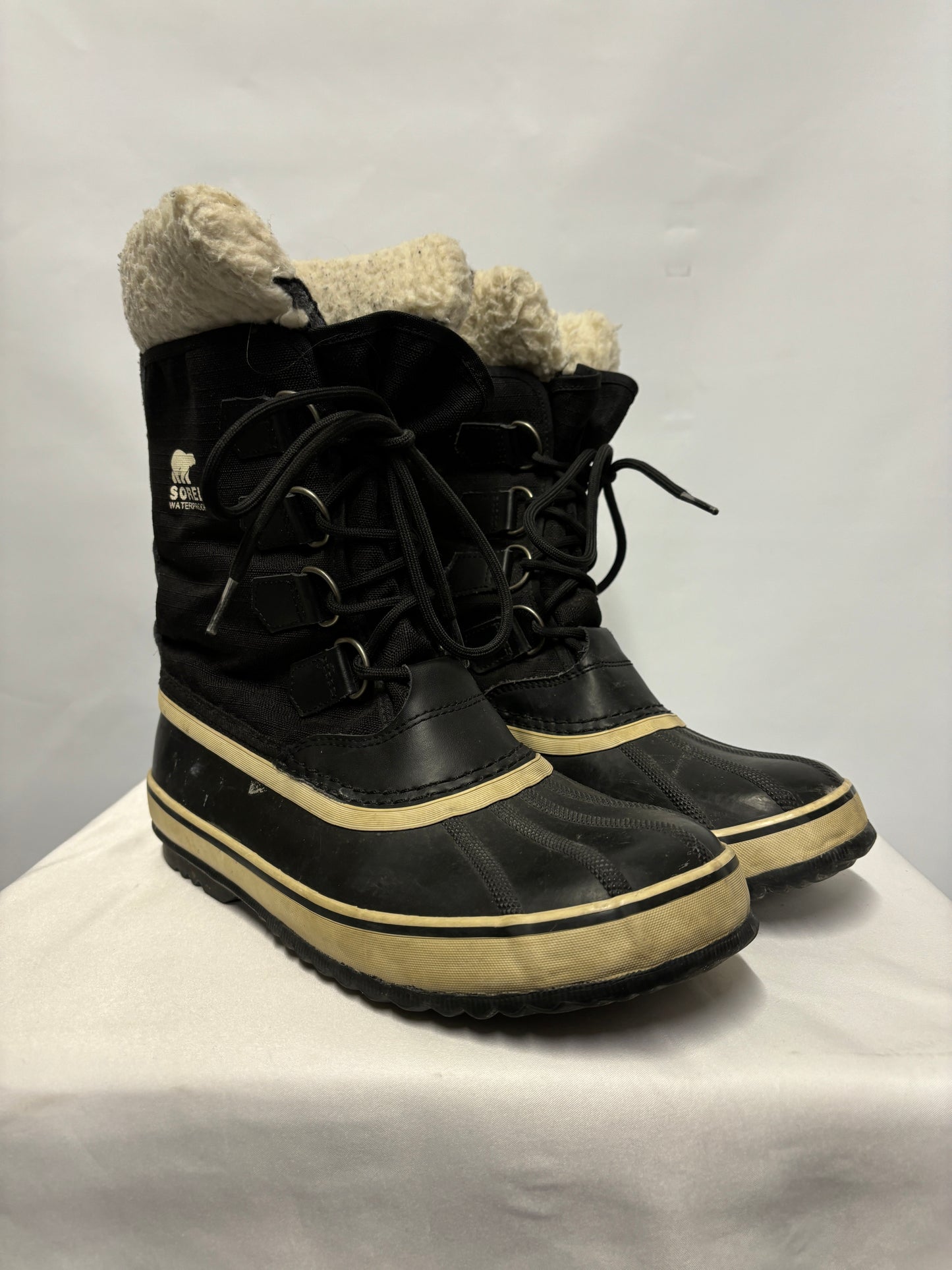 Sorel Black Waterproof Winter Duck Boots 7.5