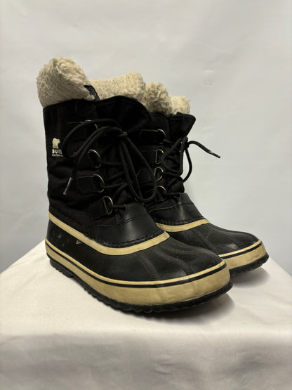 Sorel Black Waterproof Winter Duck Boots 7.5