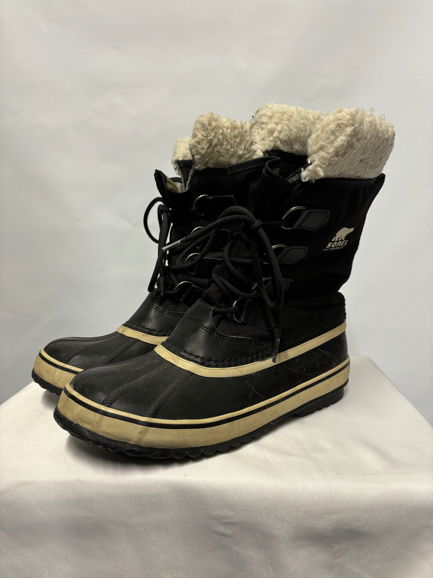 Sorel Black Waterproof Winter Duck Boots 7.5