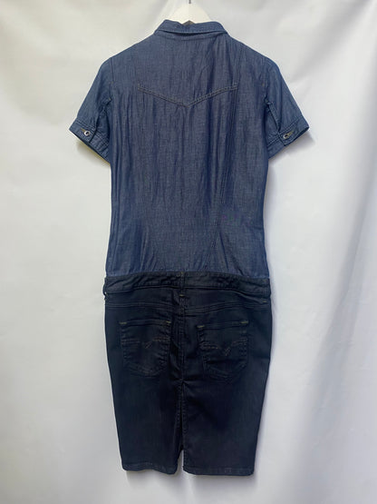 Diesel Blue Denim Shirt Dress Small