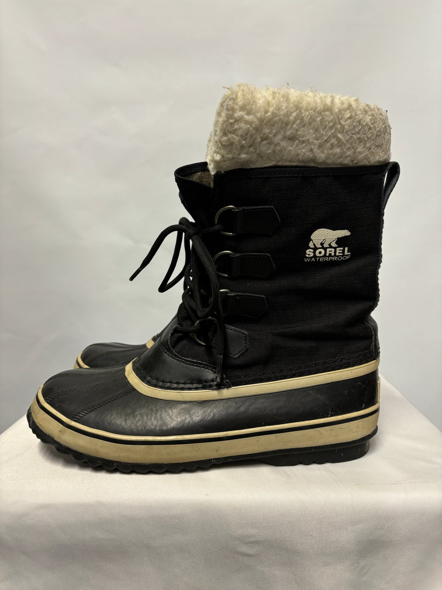 Sorel Black Waterproof Winter Duck Boots 7.5