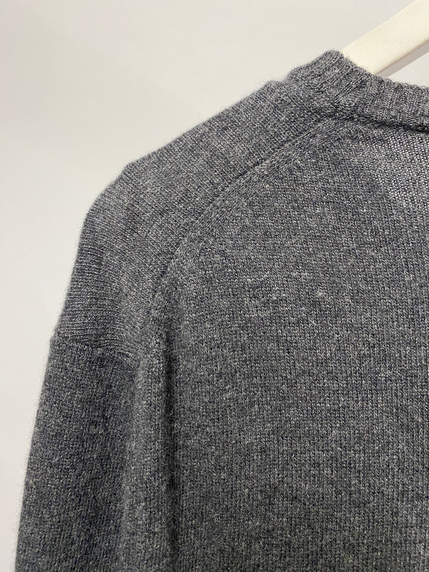 Piombo Grey Lambswool Jumper