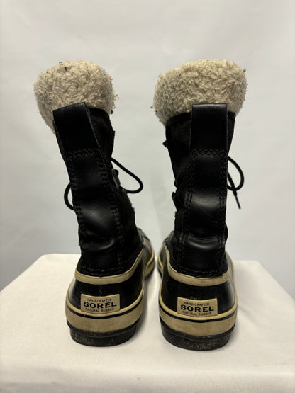 Sorel Black Waterproof Winter Duck Boots 7.5