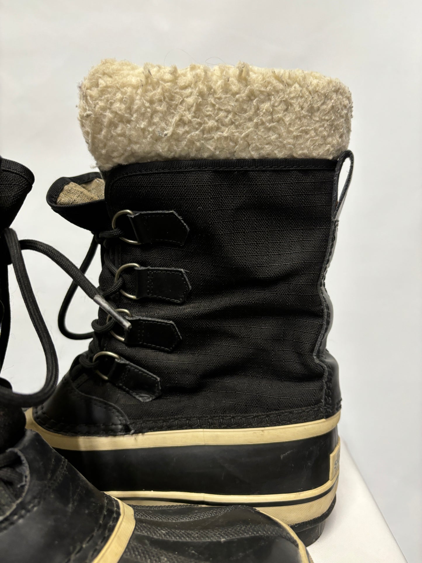 Sorel Black Waterproof Winter Duck Boots 7.5