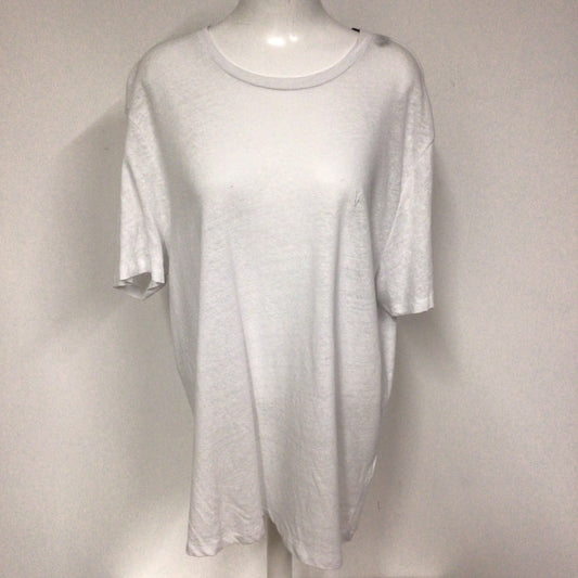 BNWT AllSaints Optic White Kurtz Short Sleeve Crew Neck T Shirt Size XL