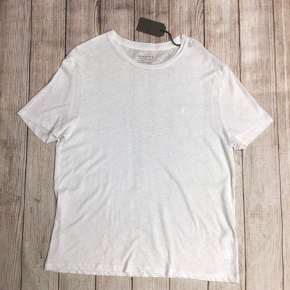 BNWT AllSaints Optic White Kurtz Short Sleeve Crew Neck T Shirt Size XL