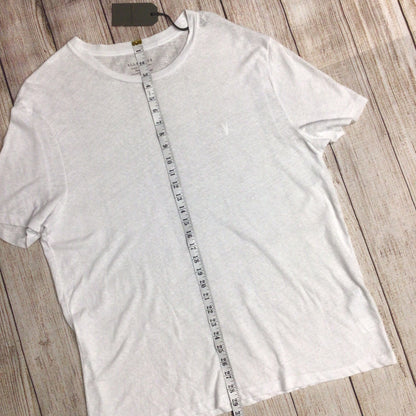 BNWT AllSaints Optic White Kurtz Short Sleeve Crew Neck T Shirt Size XL