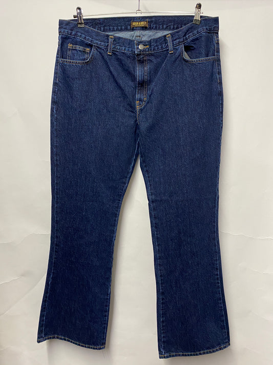 Run and Fly Blue Denim Bootcut Flared Jeans 40R BNWT