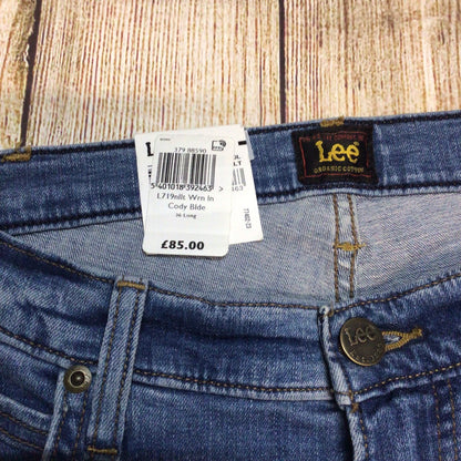 BNWT Lee Blue Luke Slim Tapered Jeans Size W36 L34