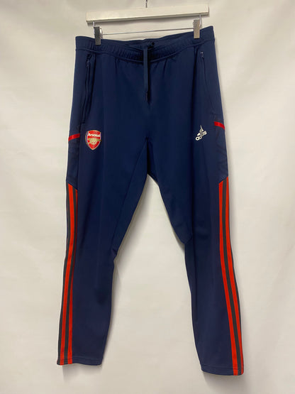 Adidas Arsenal Navy and Red Tapered Joggers Large