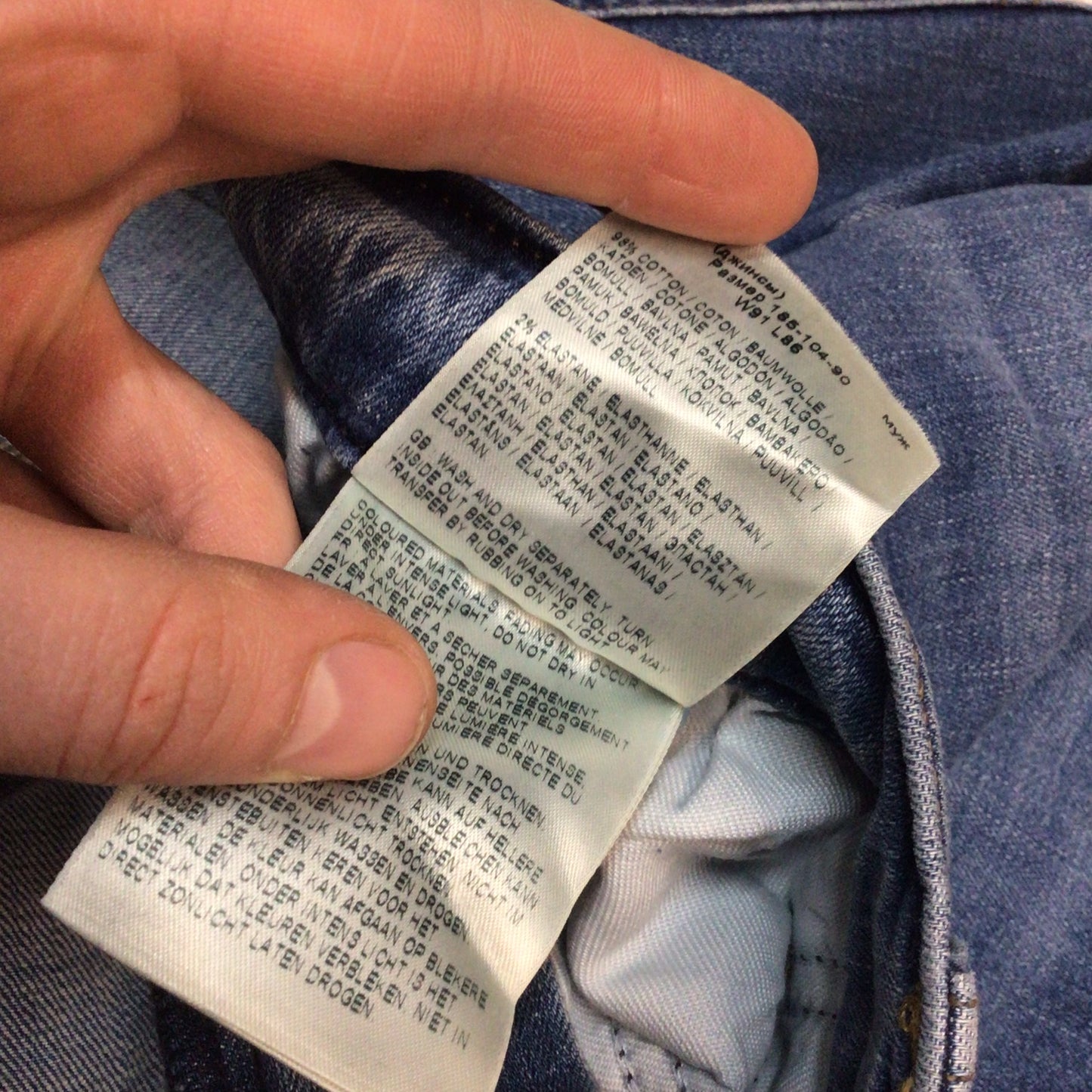 BNWT Lee Blue Luke Slim Tapered Jeans Size W36 L34