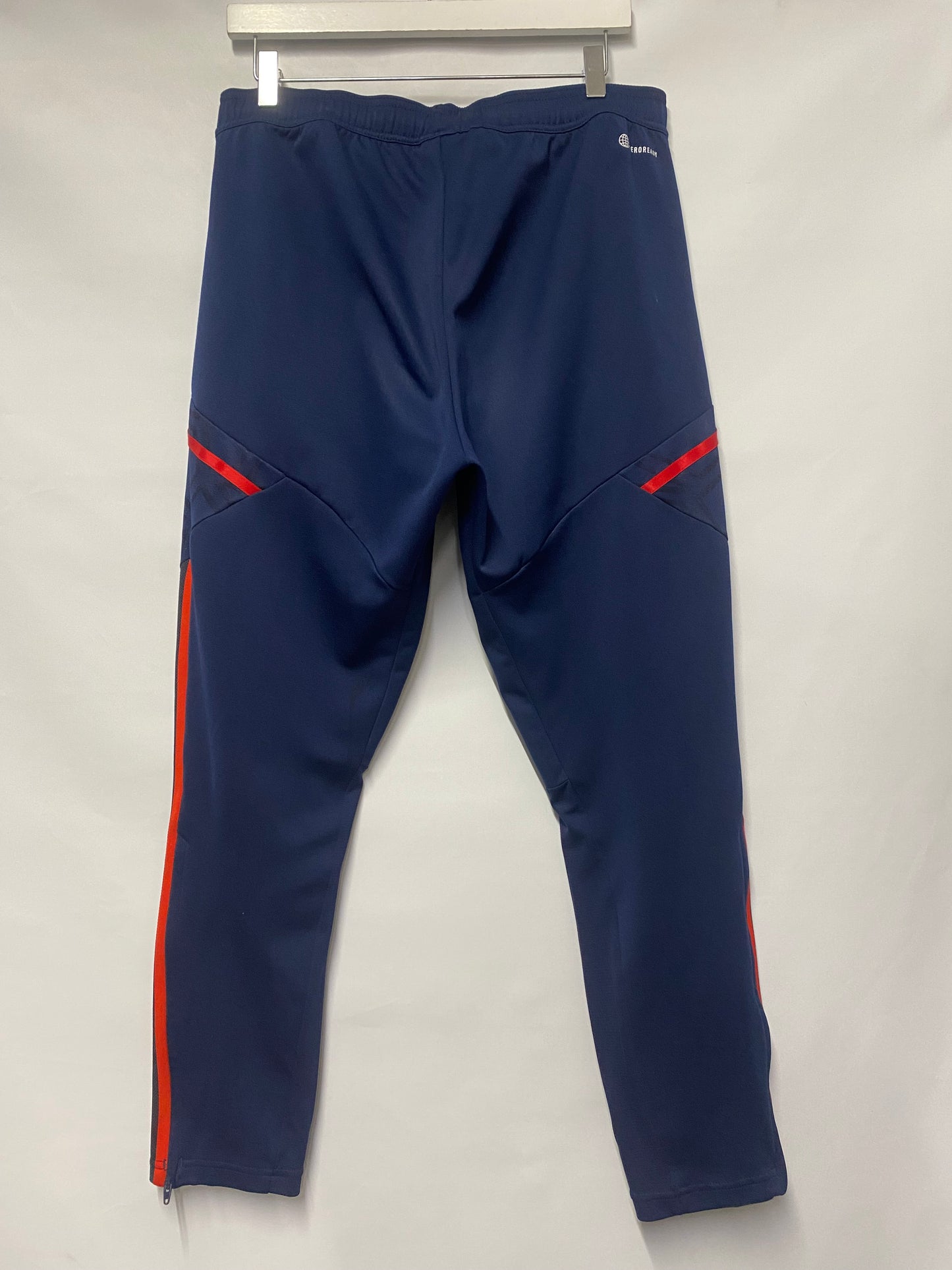 Adidas Arsenal Navy and Red Tapered Joggers Large