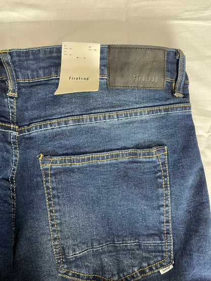 BNWT Firetrap Blue Straight Fit Jeans W32 L30