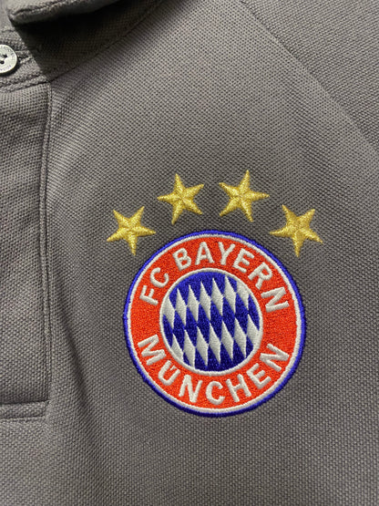 Adidas FC Bayern Munich Grey Polo Shirt XS