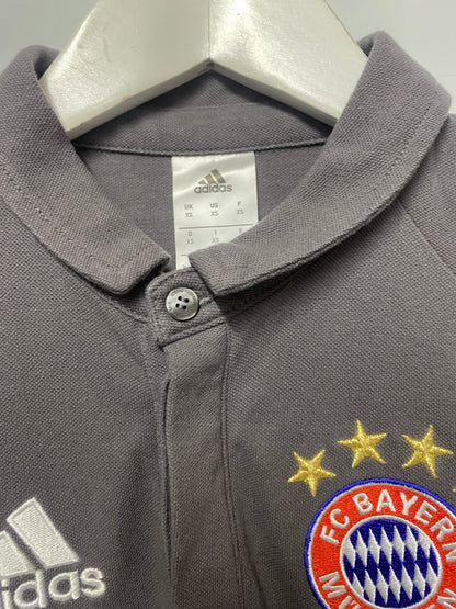 Adidas FC Bayern Munich Grey Polo Shirt XS