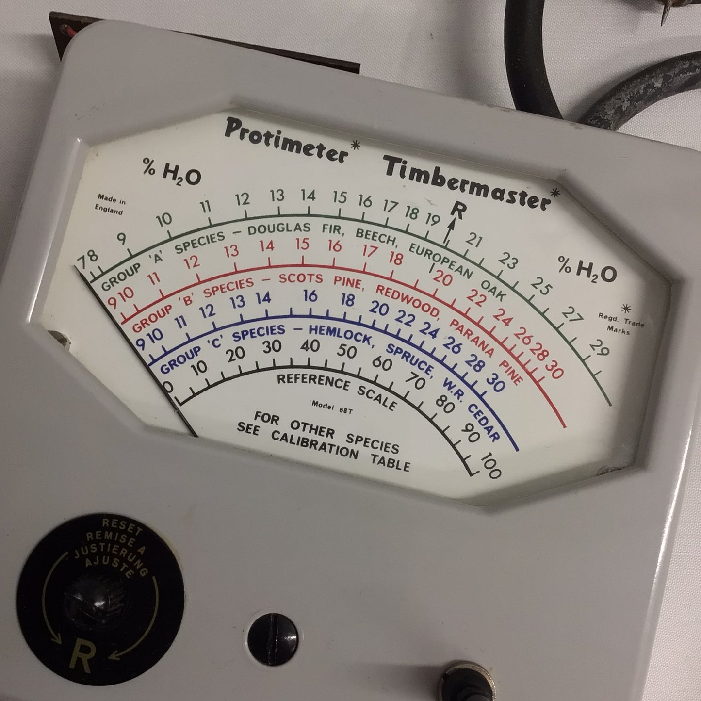 Vintage Protimeter Timbermaster Moisture Gauge Meter (untested)