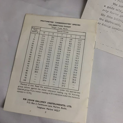 Vintage Protimeter Timbermaster Moisture Gauge Meter (untested)