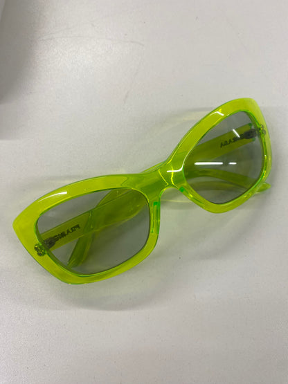 Prada Fluorescent Green Sunglasses SPR 19M ABI-RQ1 171024 with Box