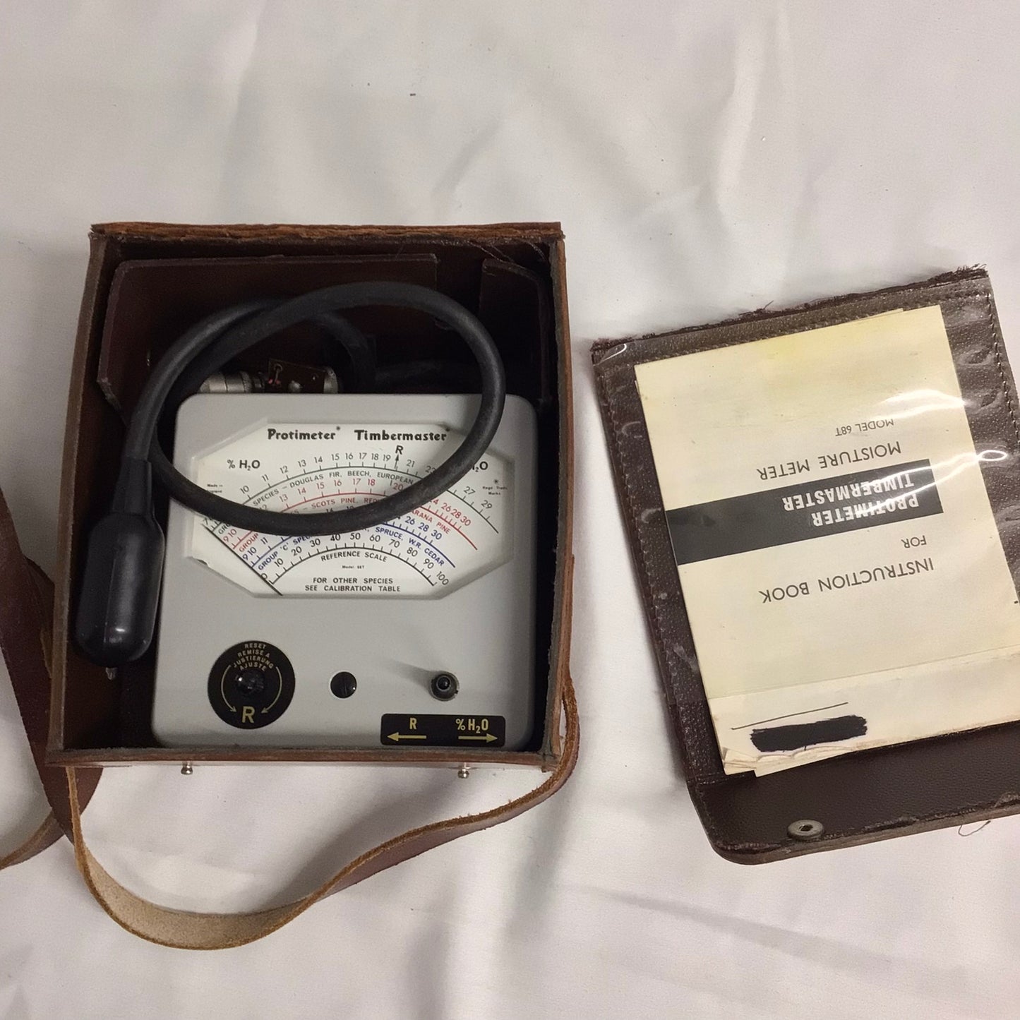 Vintage Protimeter Timbermaster Moisture Gauge Meter (untested)