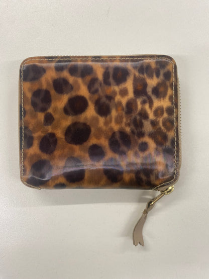 Commes Des Garcons Leopard Holographic Bifold Coin Purse