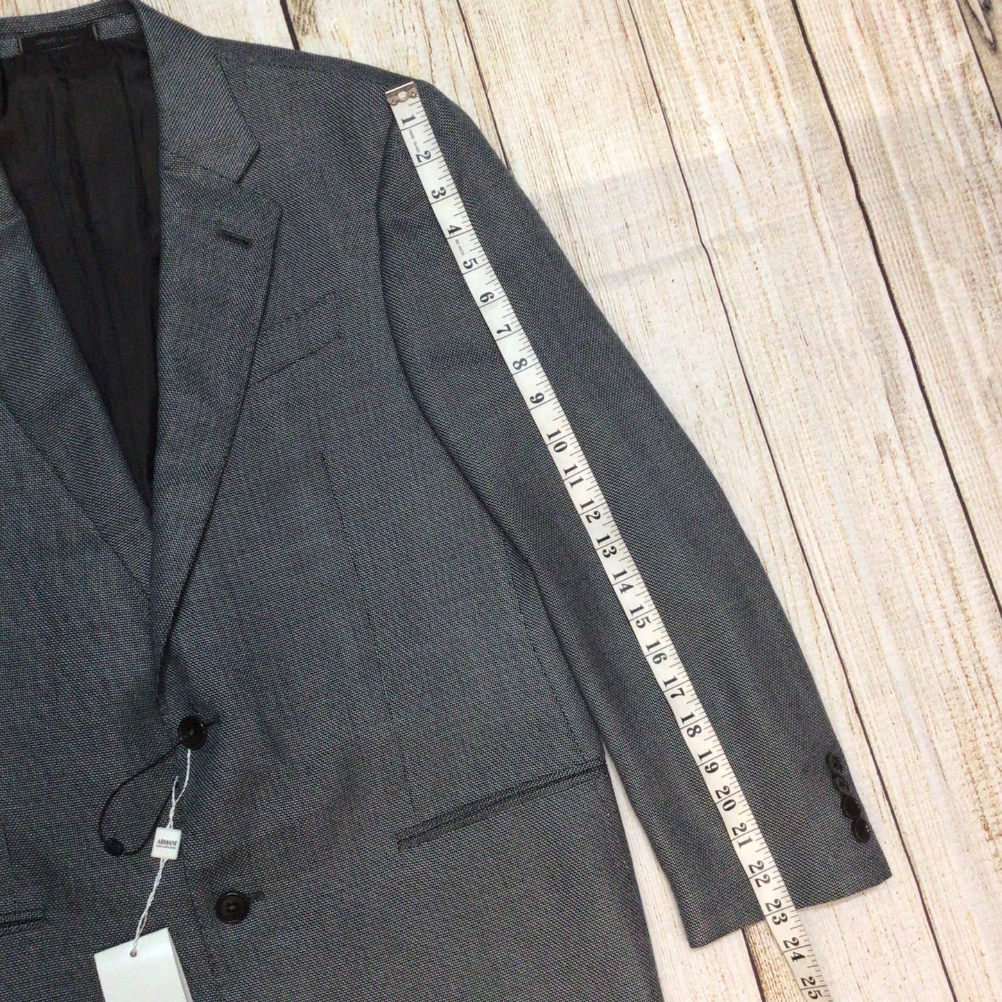 BNWT Armani Collezioni Grey G Line Blazer Jacket Size 50 EU