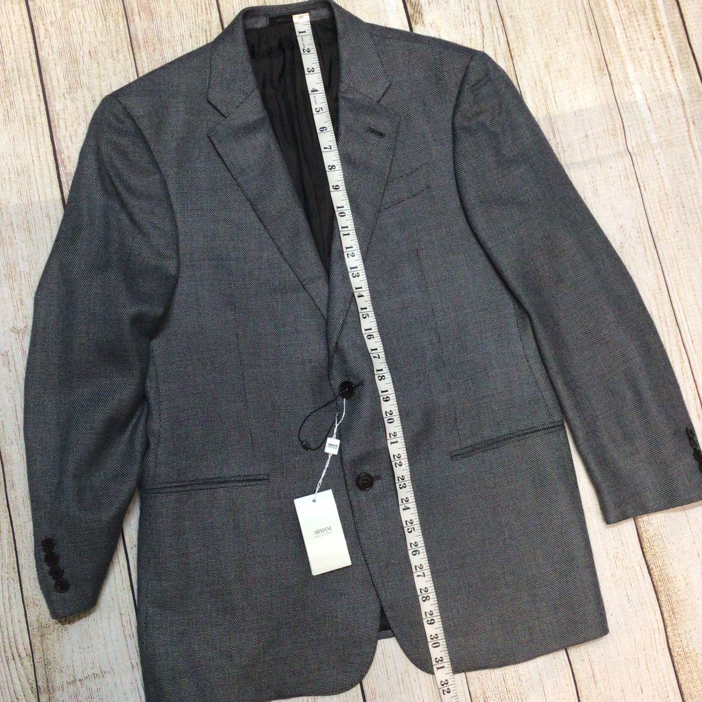 BNWT Armani Collezioni Grey G Line Blazer Jacket Size 50 EU