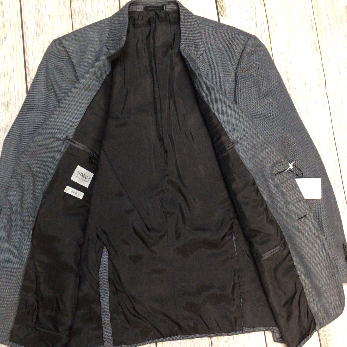 BNWT Armani Collezioni Grey G Line Blazer Jacket Size 50 EU