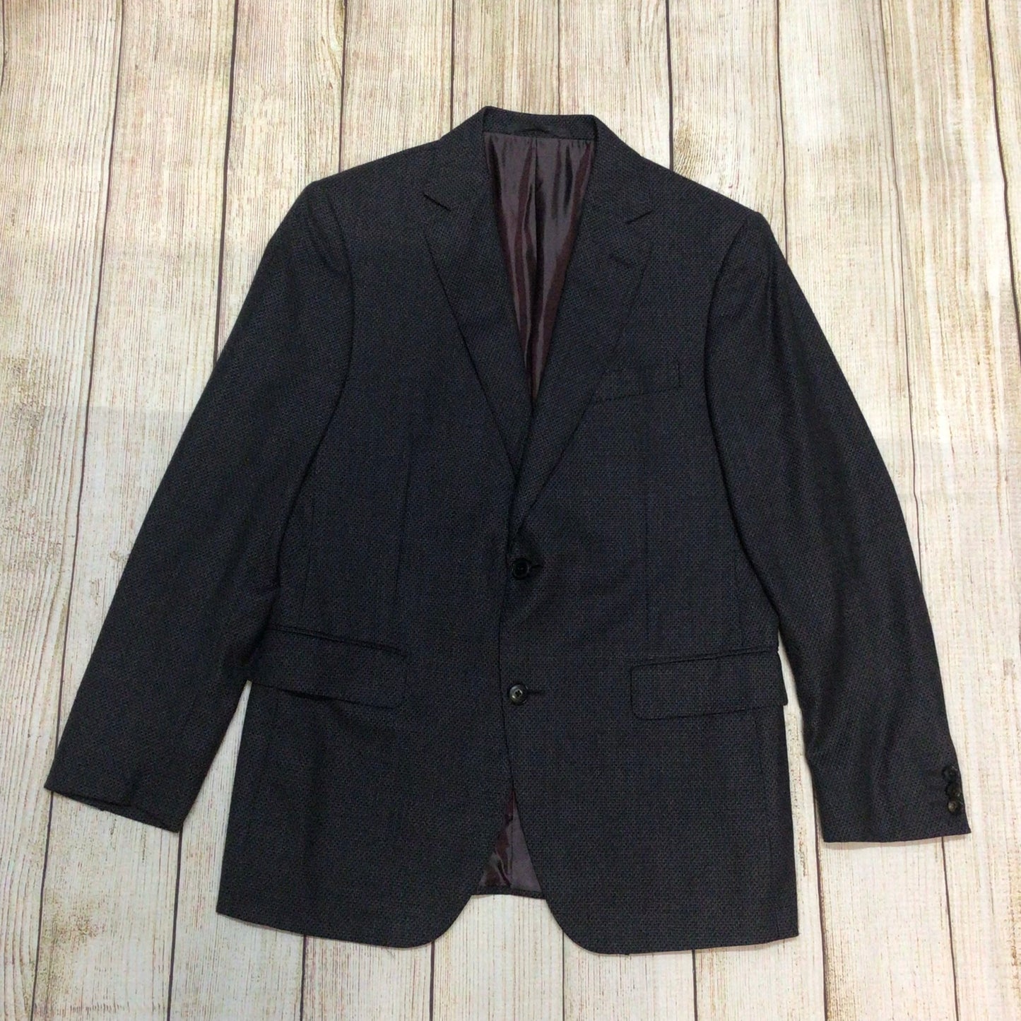 Pal Zileri Dark Grey Wool Blazer Jacket Size 50R