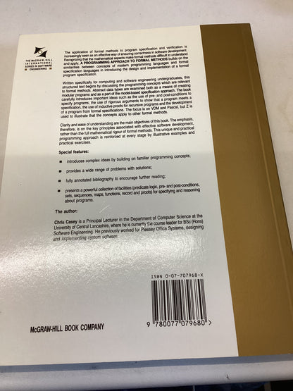 A Programming Approach to Formal Methods Chris Casey