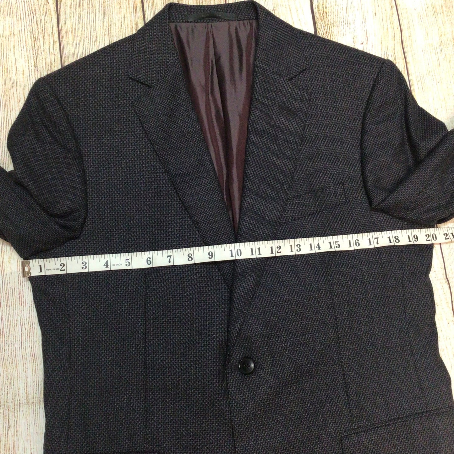 Pal Zileri Dark Grey Wool Blazer Jacket Size 50R