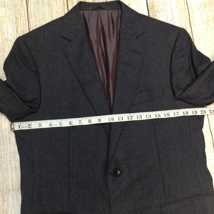 Pal Zileri Dark Grey Wool Blazer Jacket Size 50R
