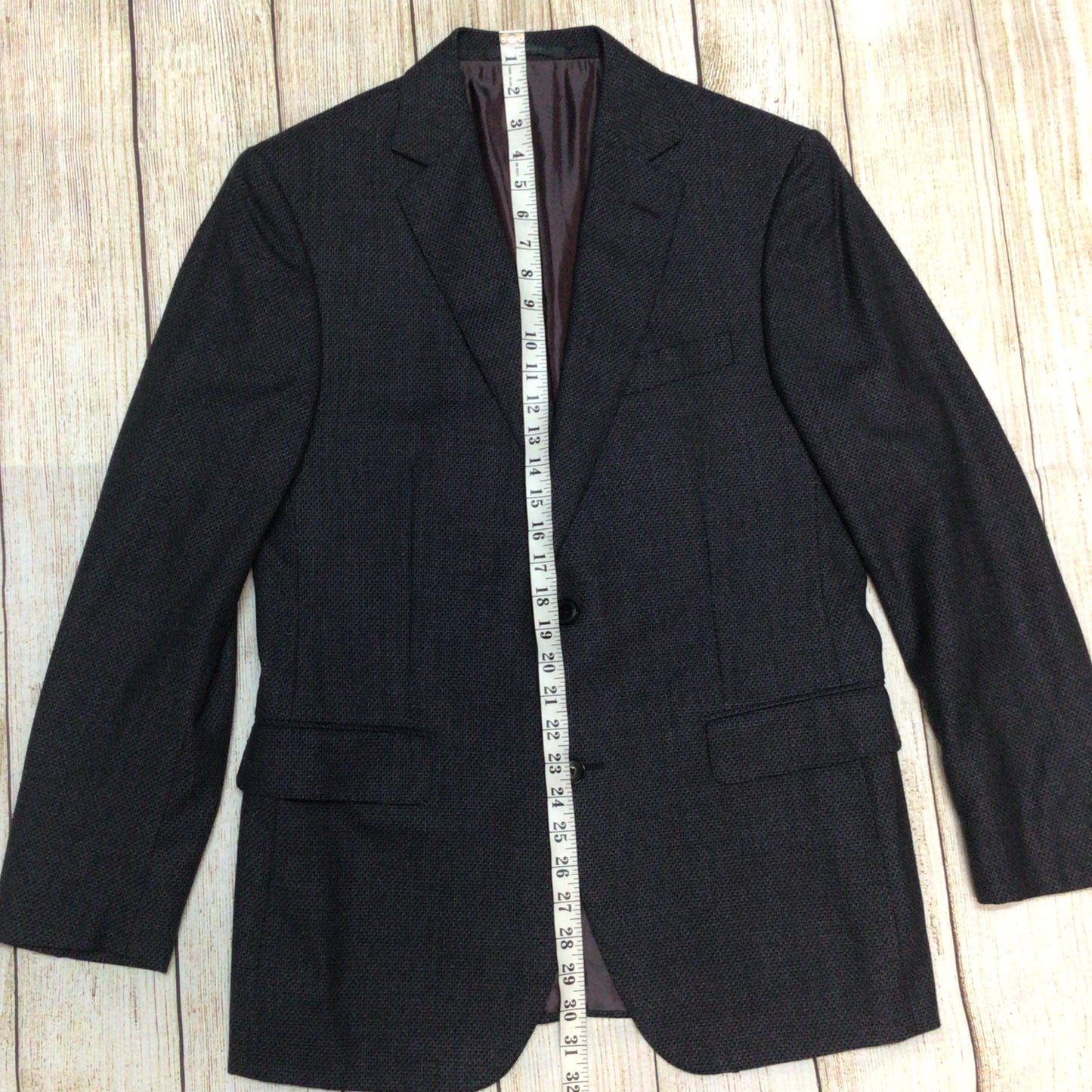 Pal Zileri Dark Grey Wool Blazer Jacket Size 50R