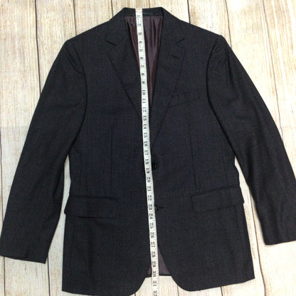 Pal Zileri Dark Grey Wool Blazer Jacket Size 50R