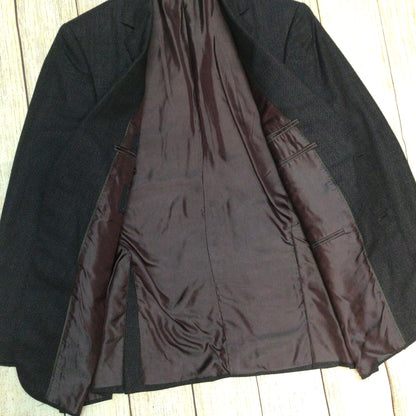 Pal Zileri Dark Grey Wool Blazer Jacket Size 50R