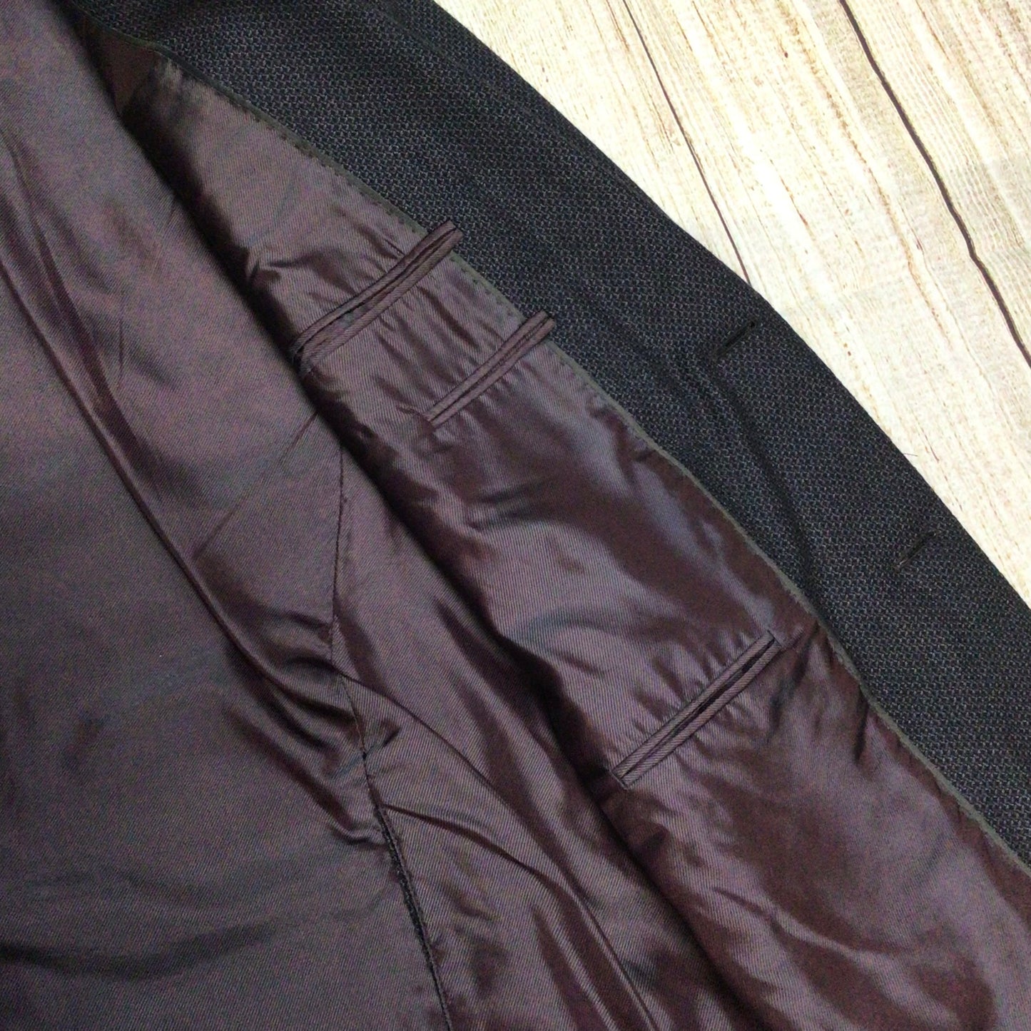 Pal Zileri Dark Grey Wool Blazer Jacket Size 50R