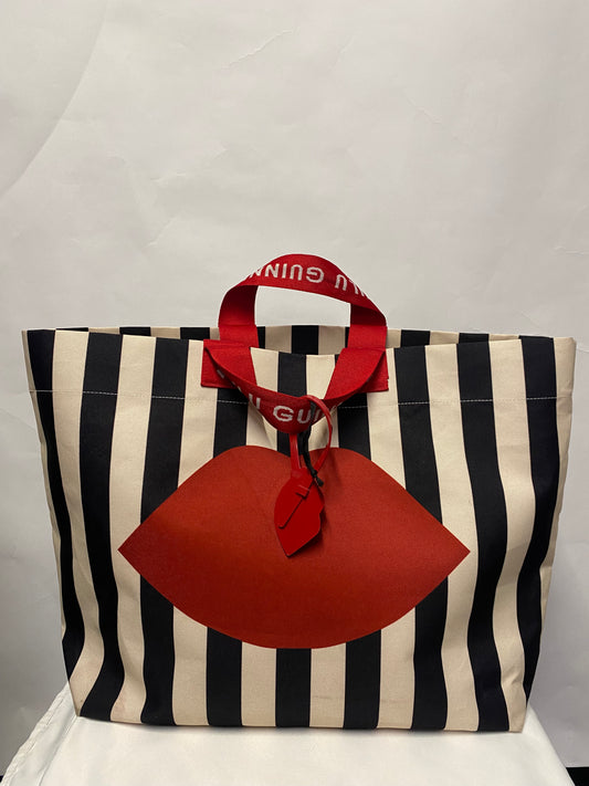 Lulu Guinness John Lewis Limited Edition Stripe Tote Bag