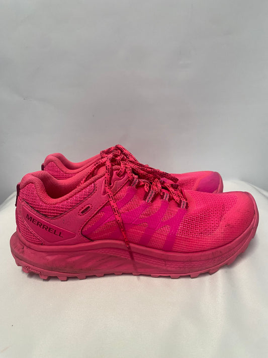 Merrell x Sweaty Betty Limited Edition Fluorescent Pink Antora 3 Running Trainers 3.5