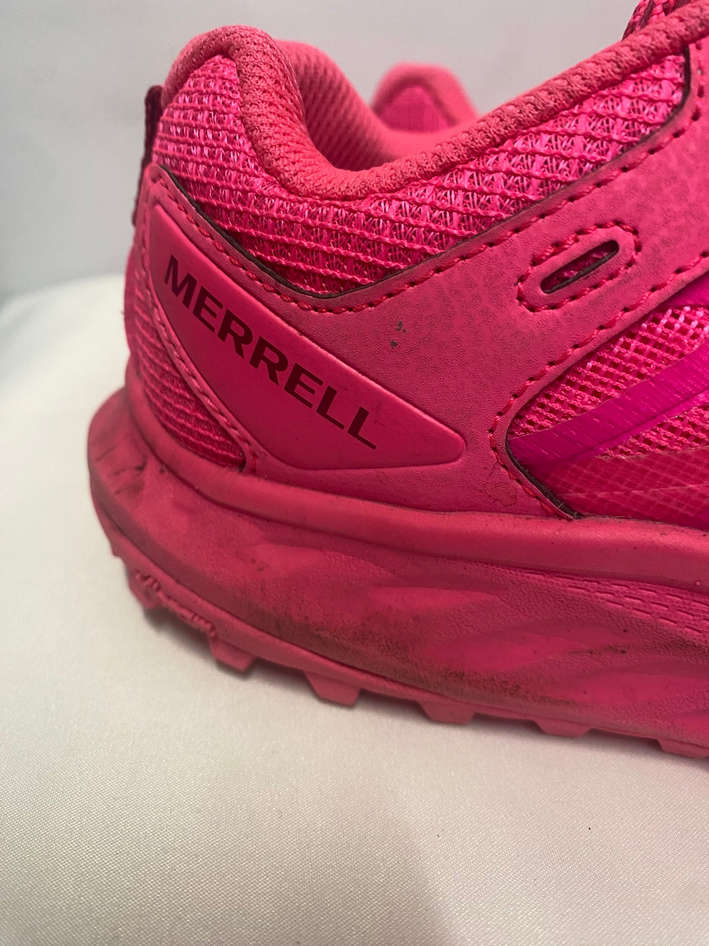 Merrell x Sweaty Betty Limited Edition Fluorescent Pink Antora 3 Running Trainers 3.5