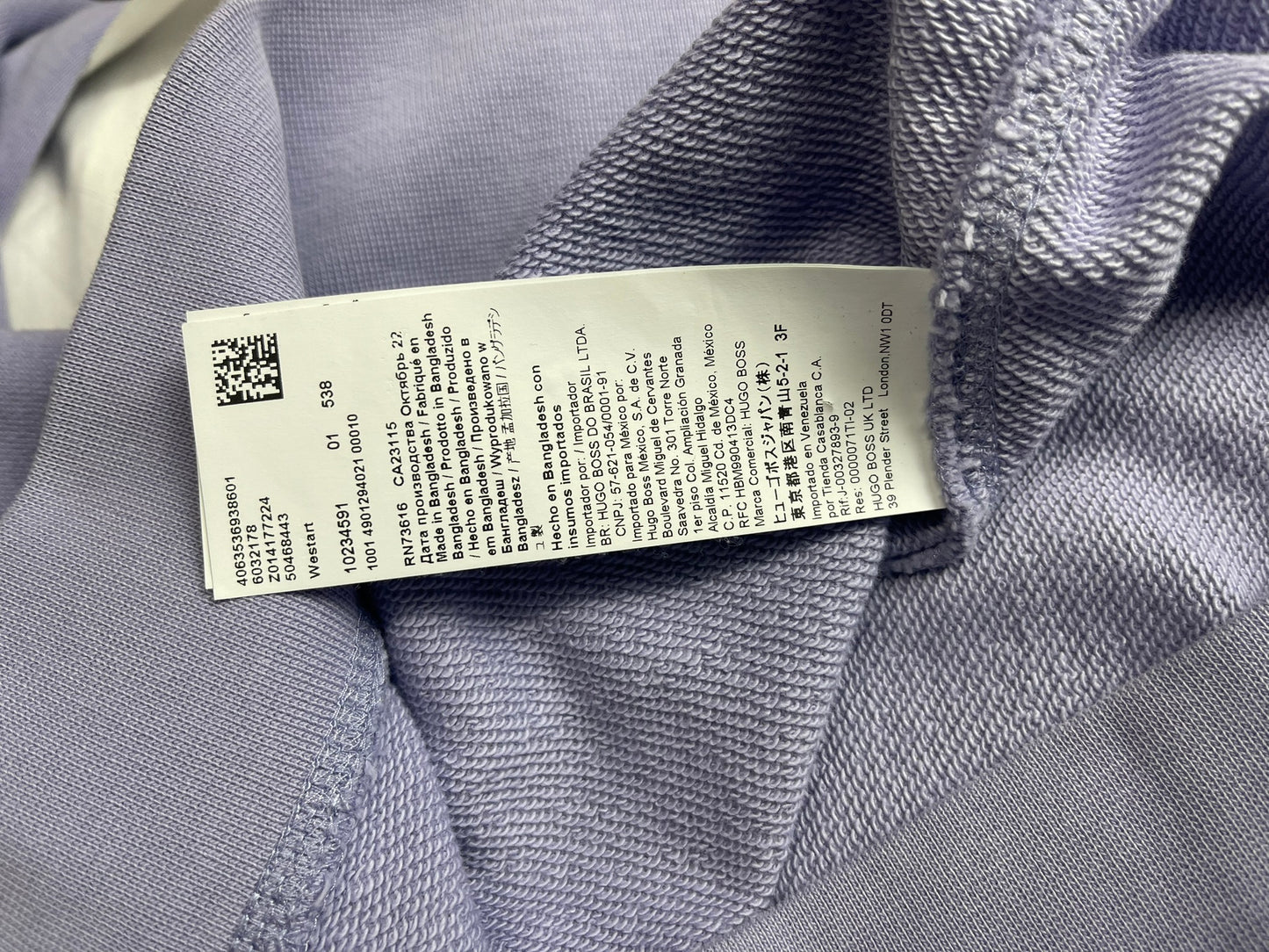 Hugo Boss Purple Jumper 4XL