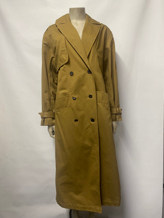 AllSaints Brown Wyatt Trench Coat Size 8