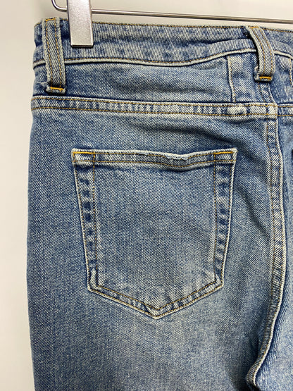 Saint Laurent Blue Stonewash Denim Slim Fit High Rise Jeans 27
