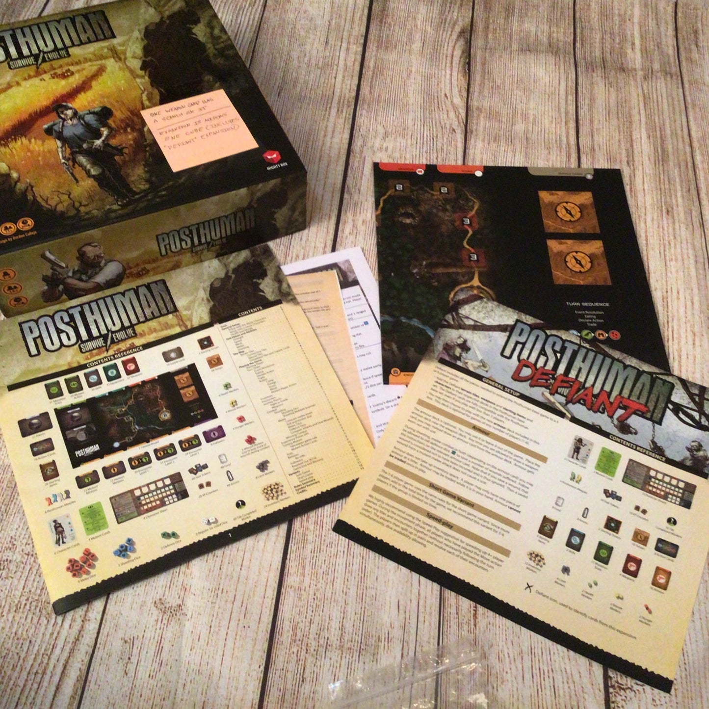 Posthuman (Survive/Evolve) Board Game w/Defiant Expansion